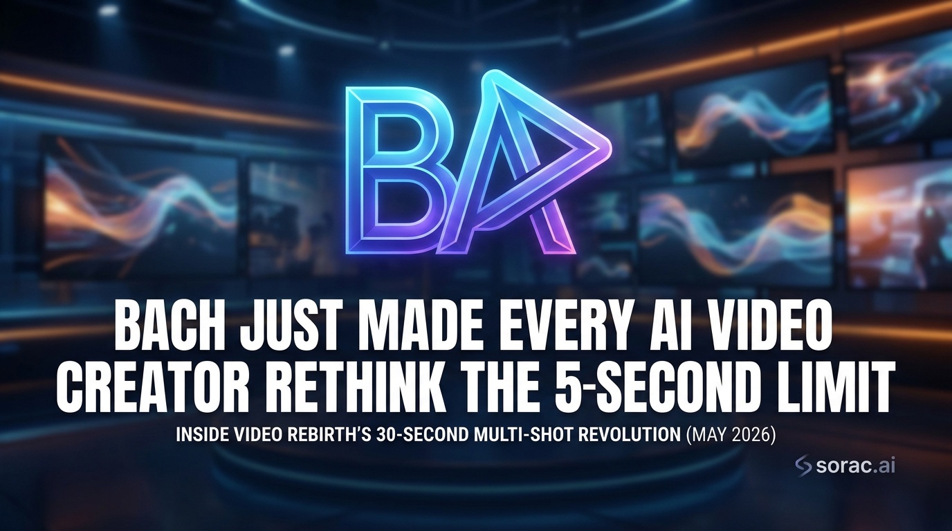 BACH Just Made Every AI Video Creator Rethink the 5-Second Limit: Inside Video Rebirth's 30-Second Multi-Shot Revolution (May 2026)
