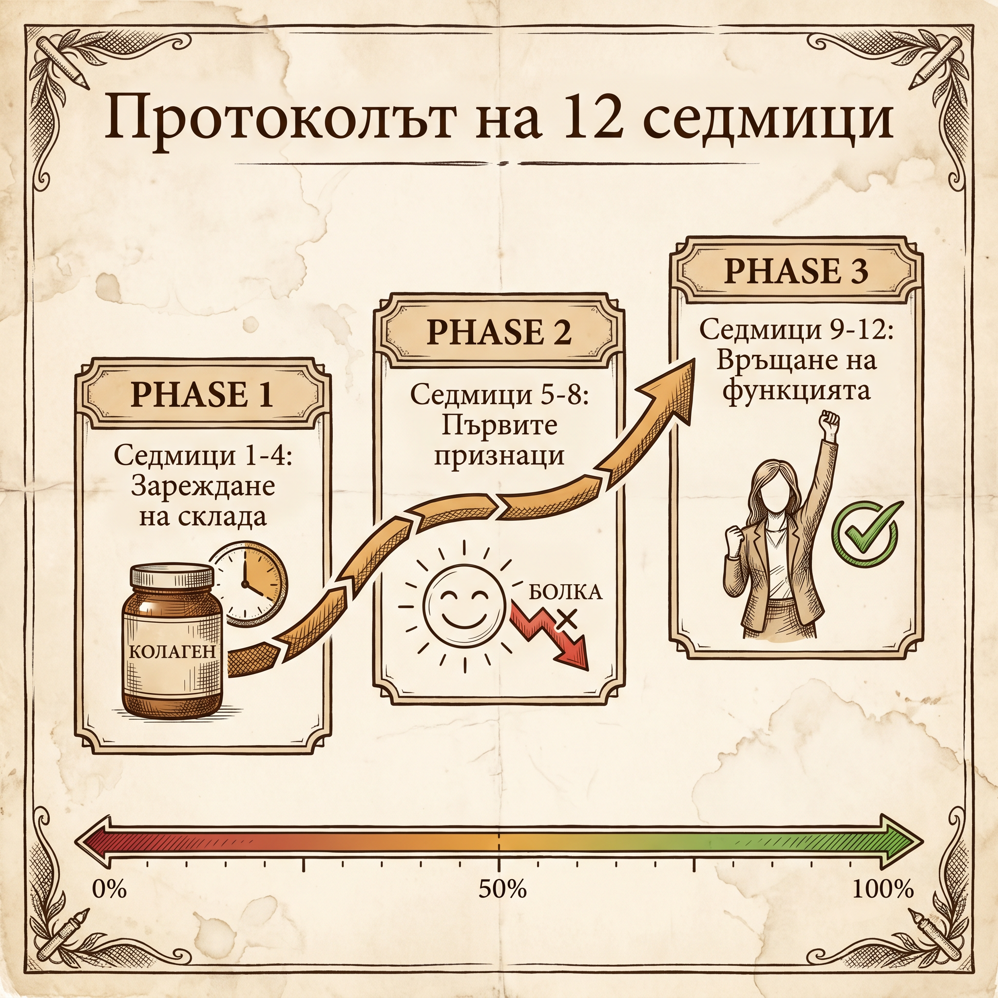 12-седмичен протокол - три фази с очаквани резултати