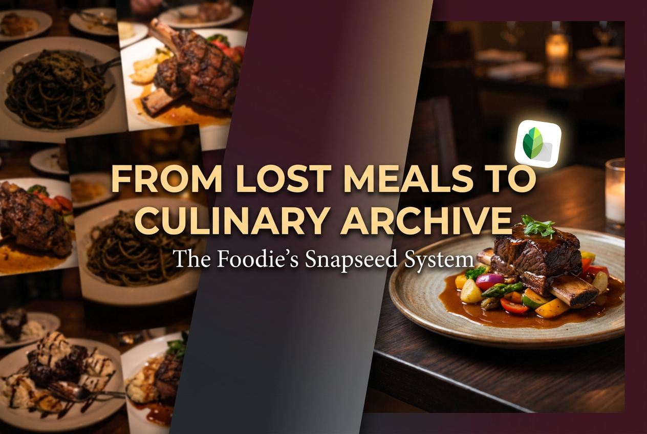 The Serious Foodie’s Guide to Snapseed: From Camera Roll to Culinary Diary