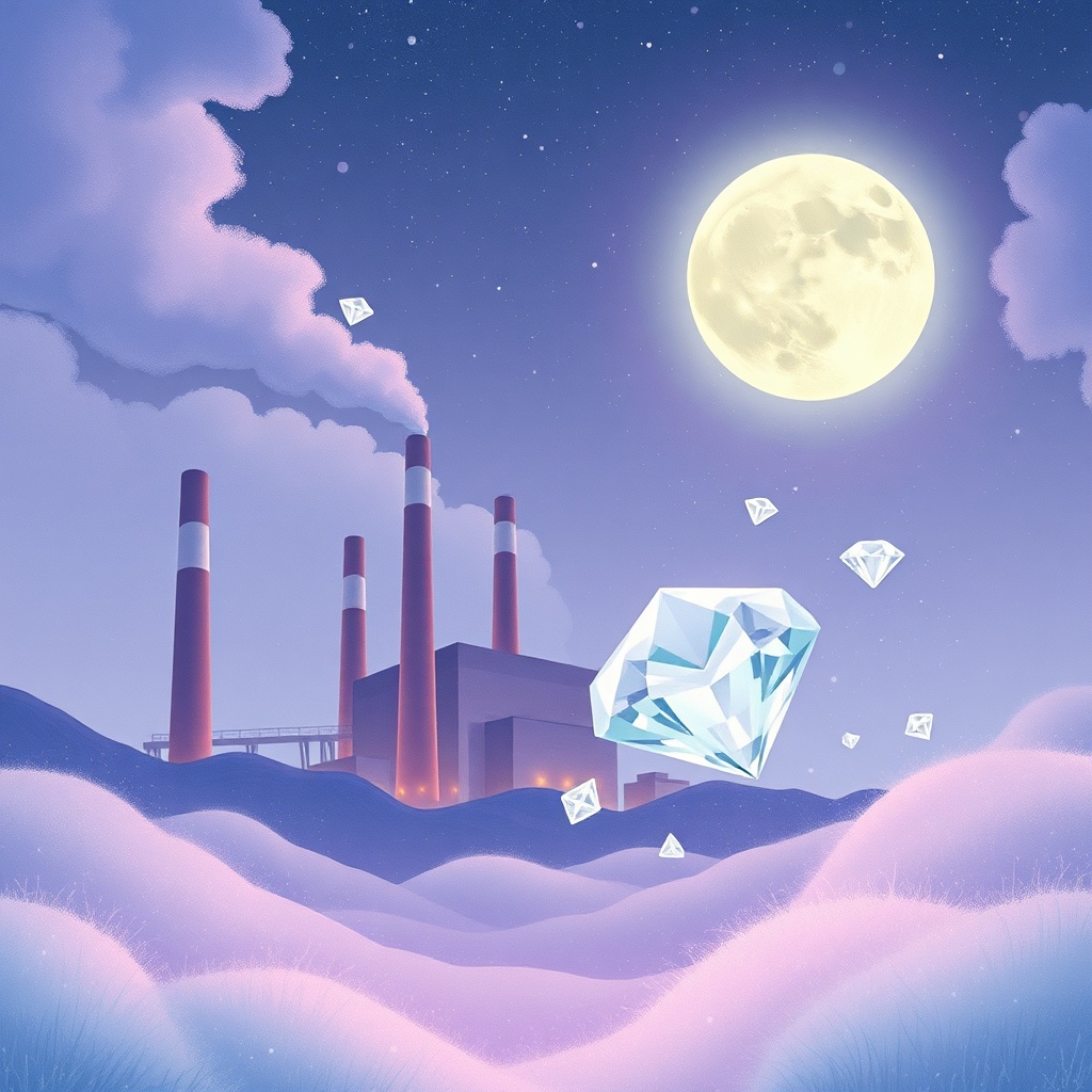 Powering Perfection: Lab-Grown Diamonds from Industrial Emissions