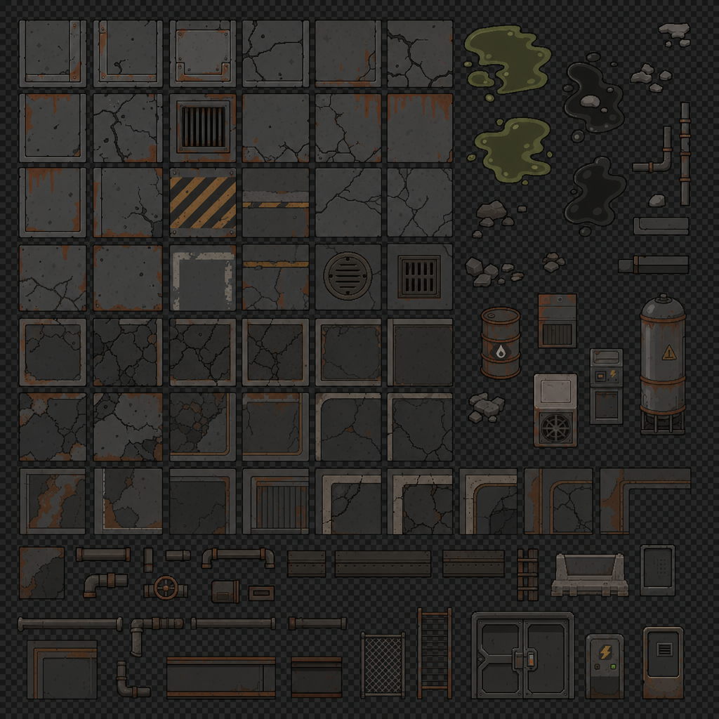 tileset vector style, rimworld aesthetic, dark (2)