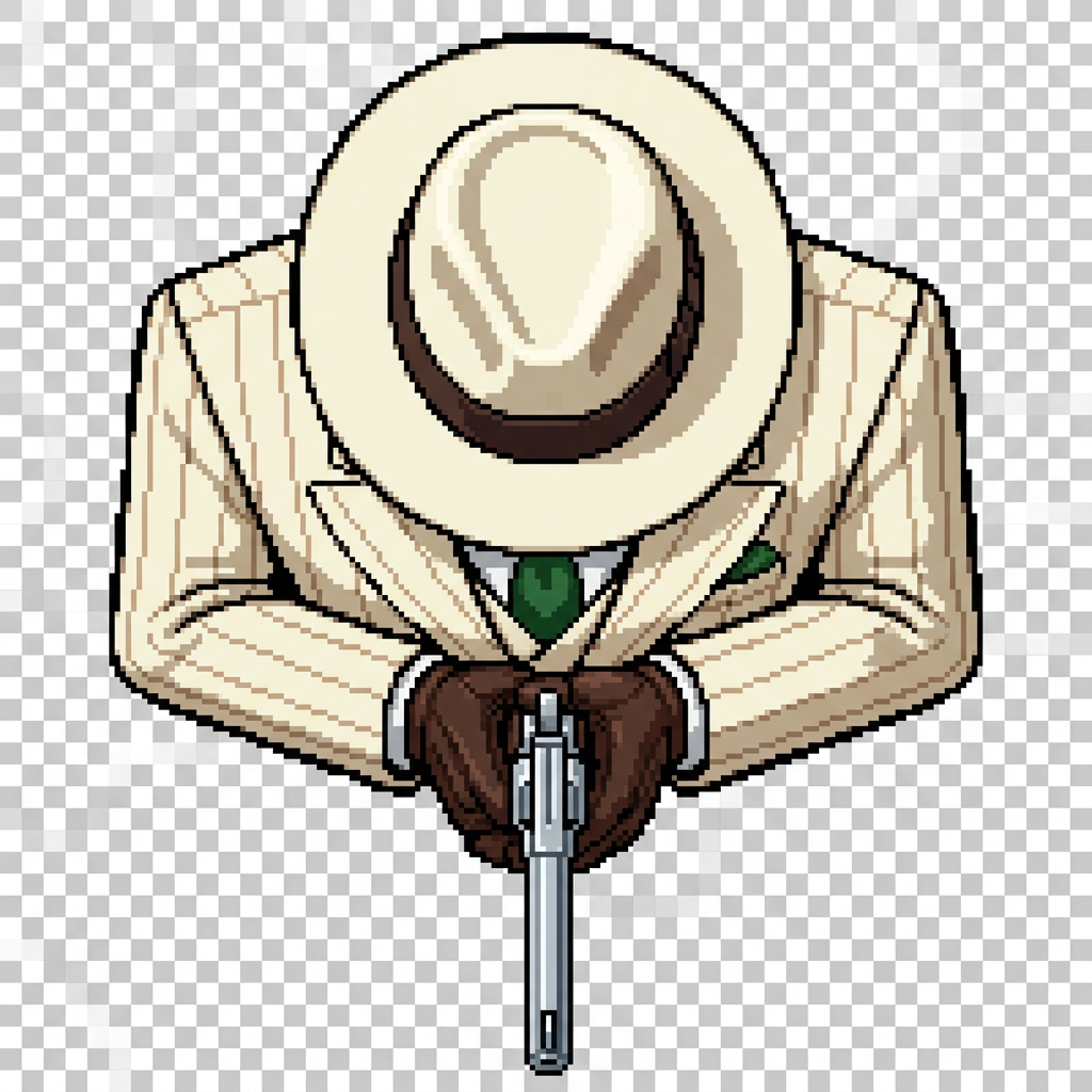 Salvatore Boss Top-Down Pixel Art