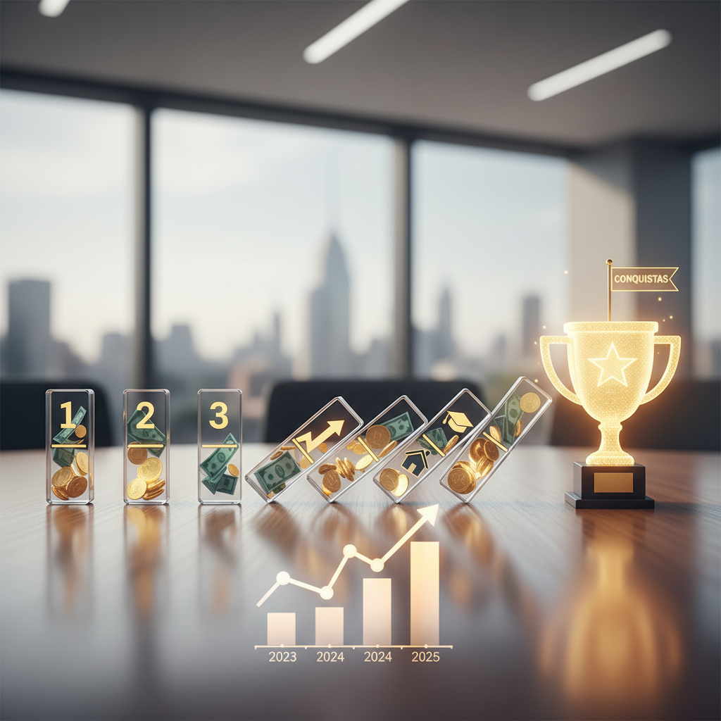 O Efeito Dominó do Planejamento Financeiro: Pequenas Ações, Grandes Conquistas! 💥📈