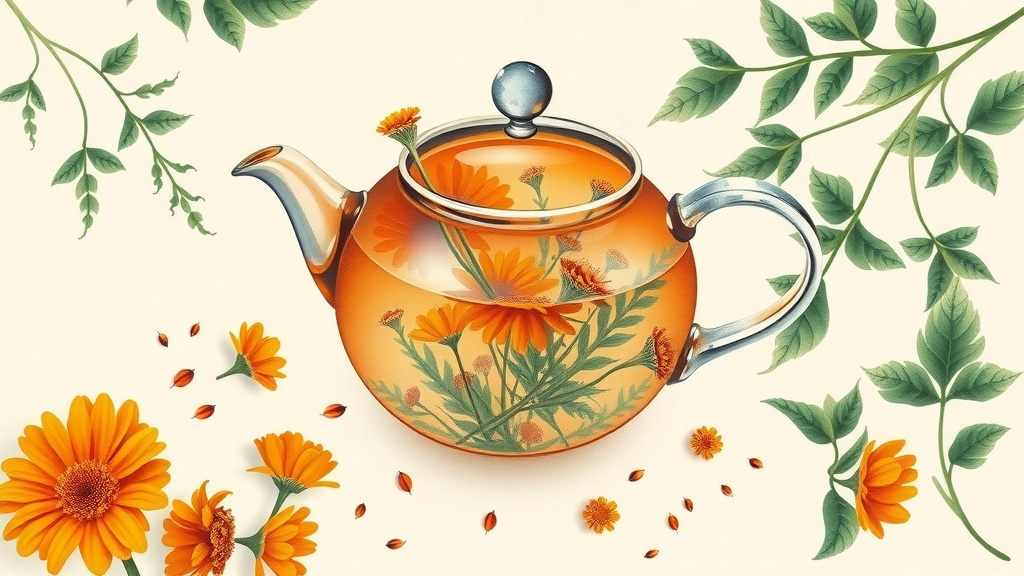 Infusão de Calendula para Cicatrizar Feridas