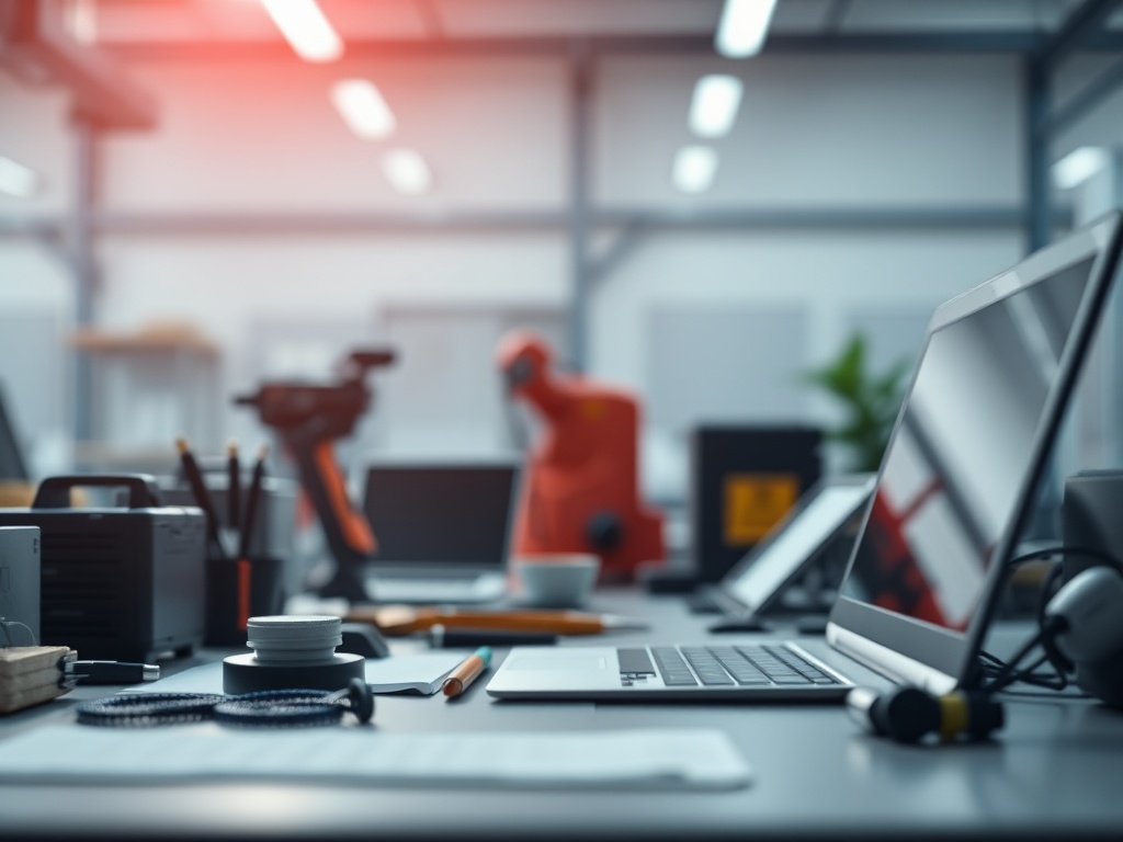 Illustration of AI tools automating business operations to save time and improve efficiency.