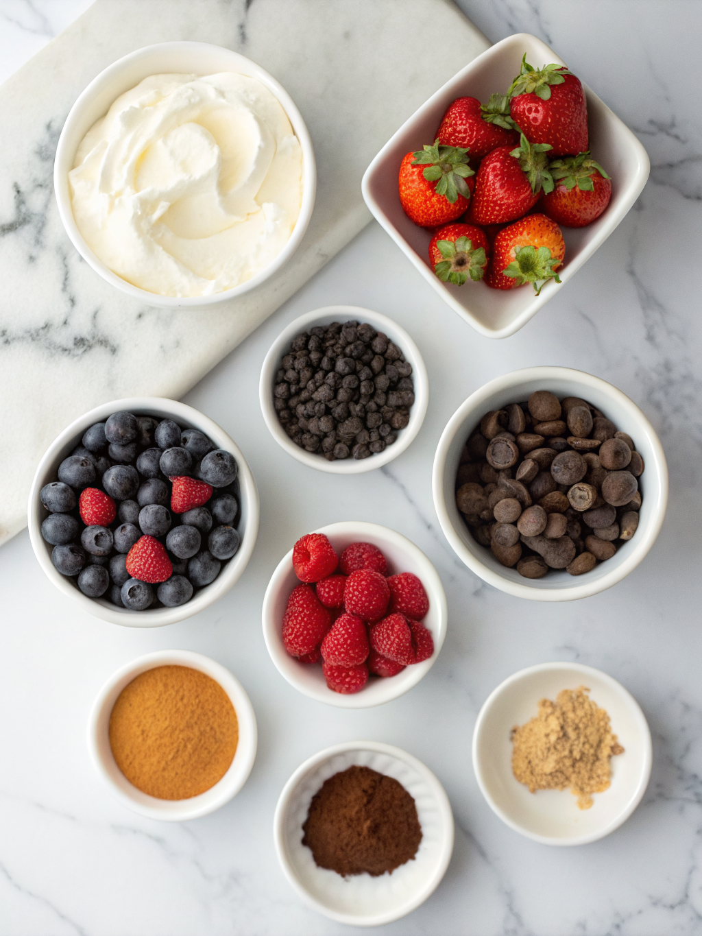 Glistening ingredients for sophisticated crème brûlée tartlets