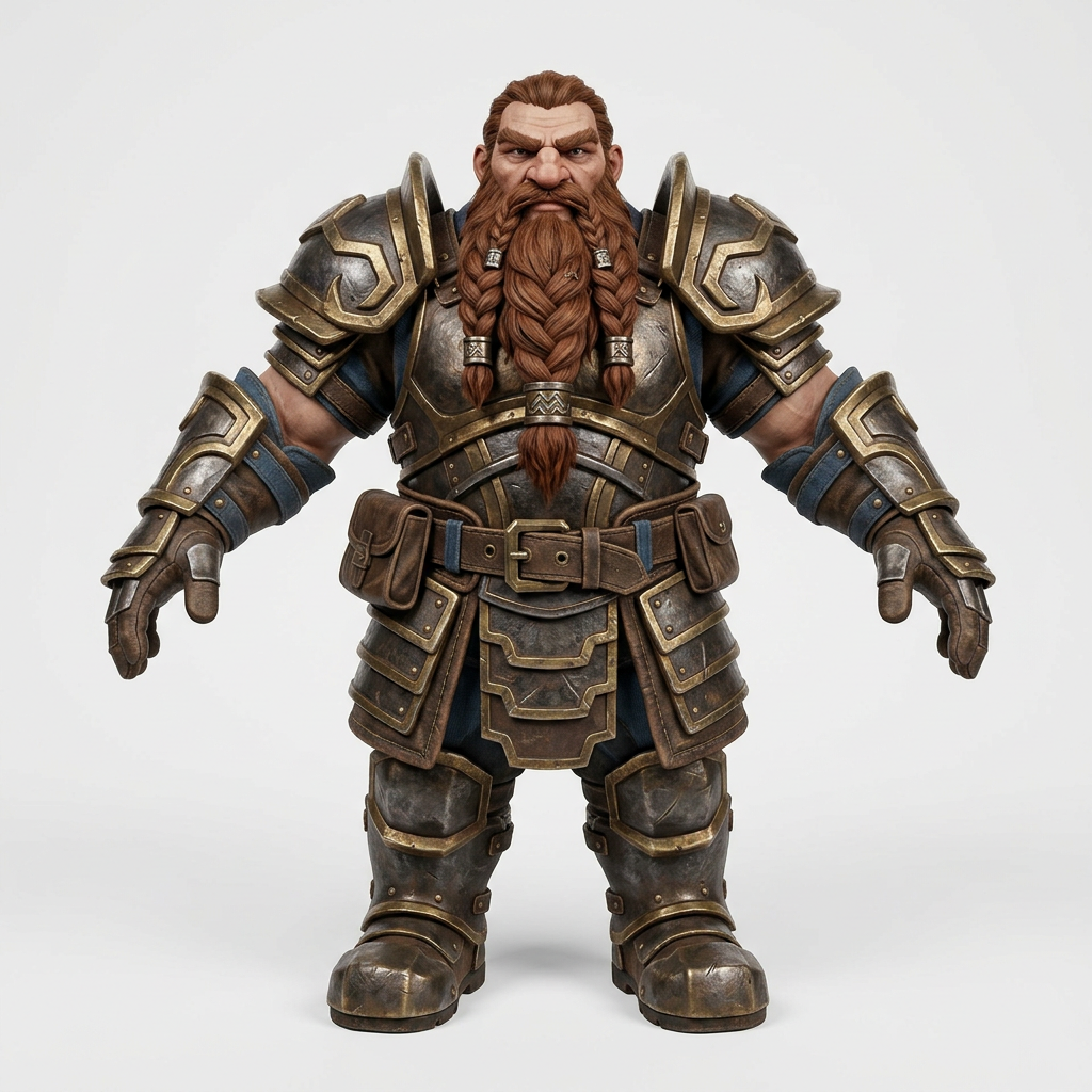 Dwarven Armored Warrior
