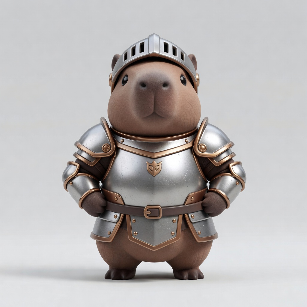 una capibara en 3D que tenga (4)
