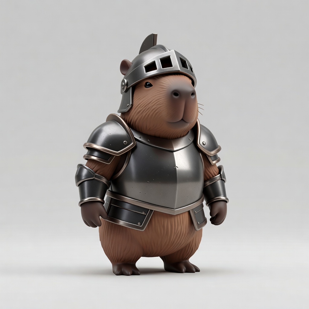 una capibara en 3D que tenga (2)