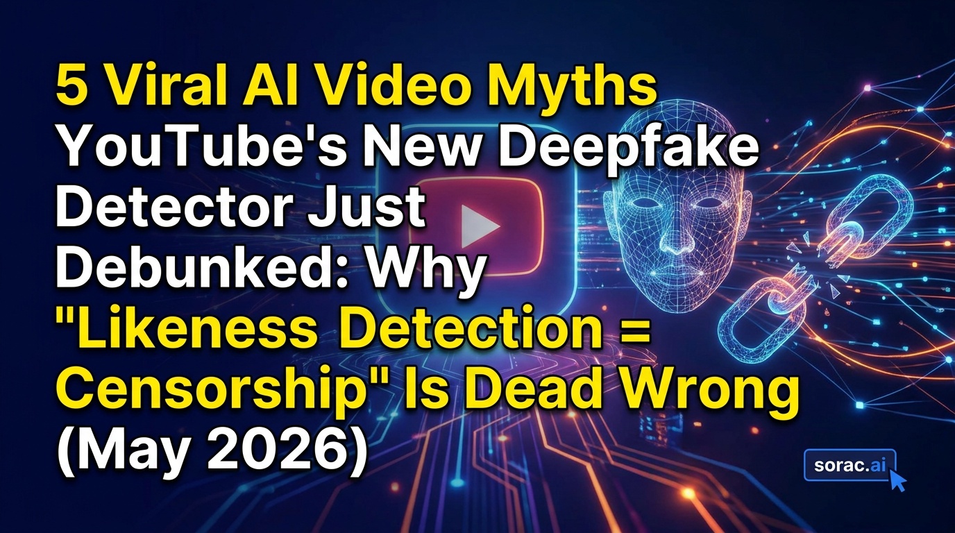 5 Viral AI Video Myths YouTube's New Deepfake Detector Just Debunked: Why 'Likeness Detection = Censorship' Is Dead Wrong (May 2026)