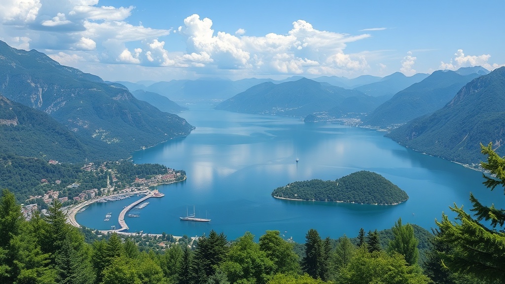lake como image