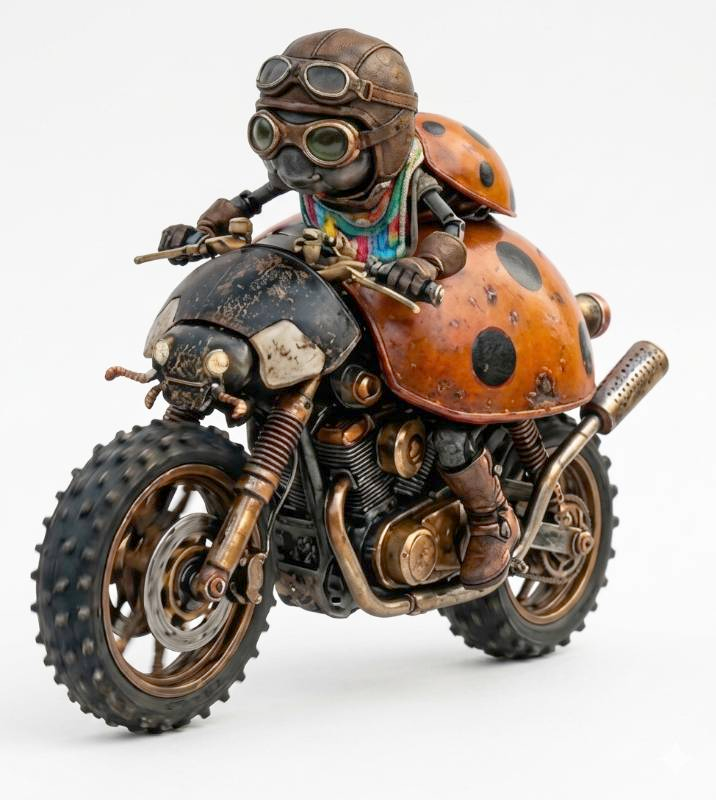 metal motorcycle — free 3D model