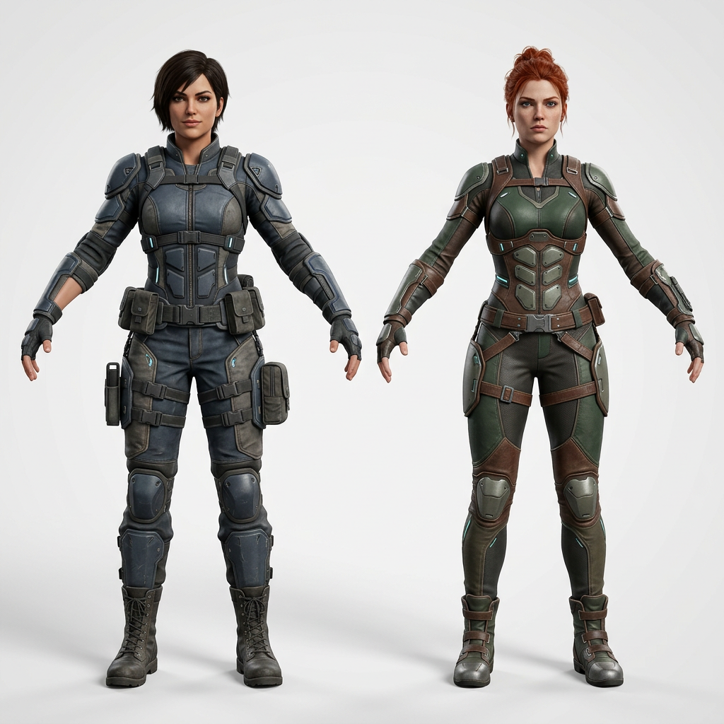 Armored Female Duo