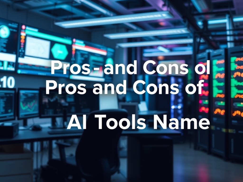 Illustration comparing advantages and disadvantages of popular AI tools for productivity.
