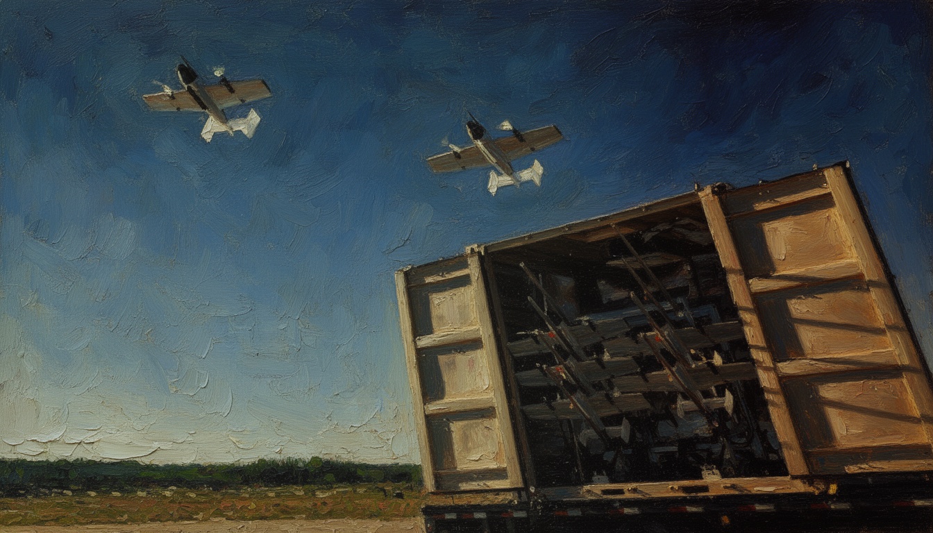 BlitzBox Can Launch 100 Weaponized Drones from Container