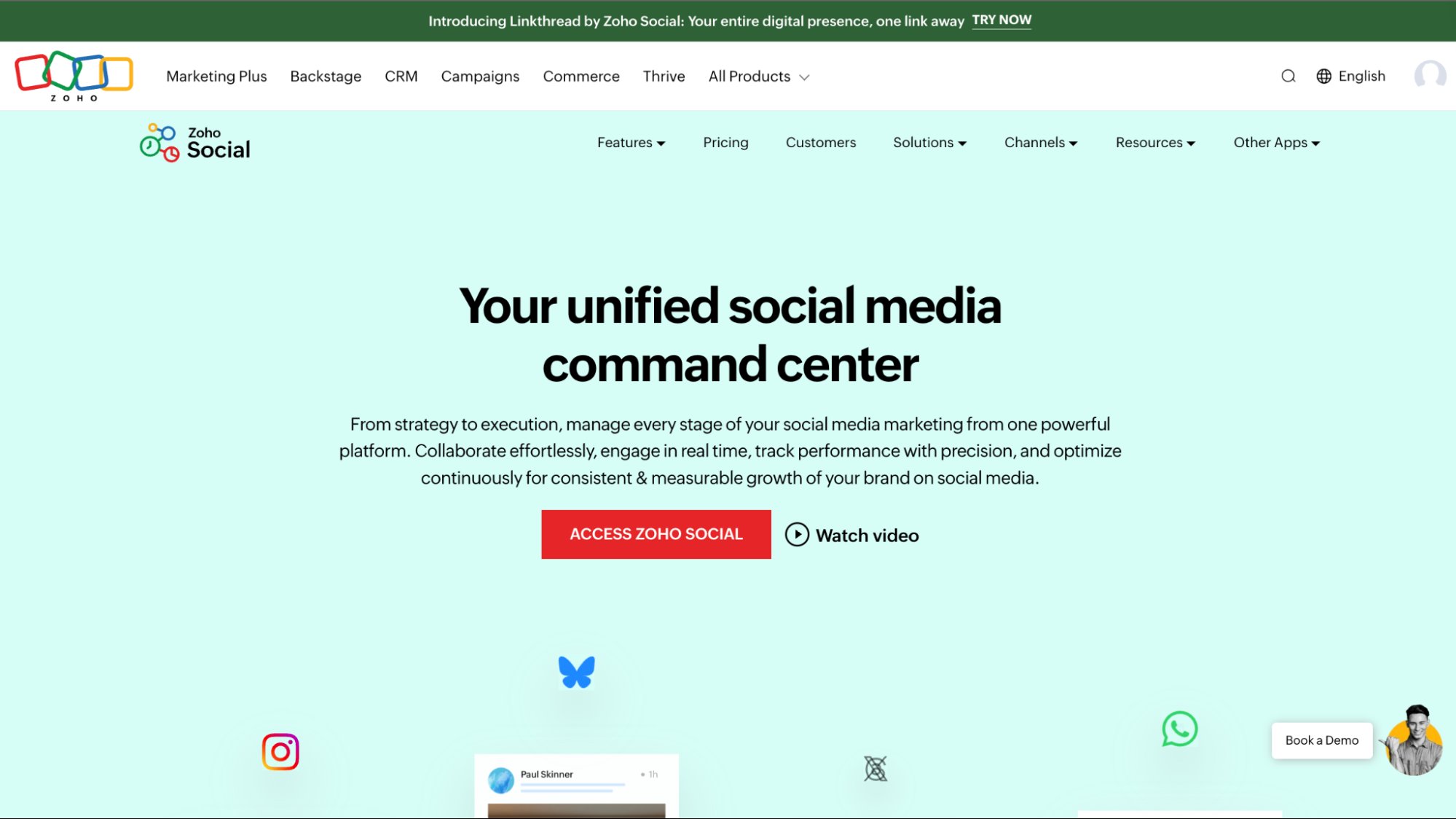 zoho social alternative