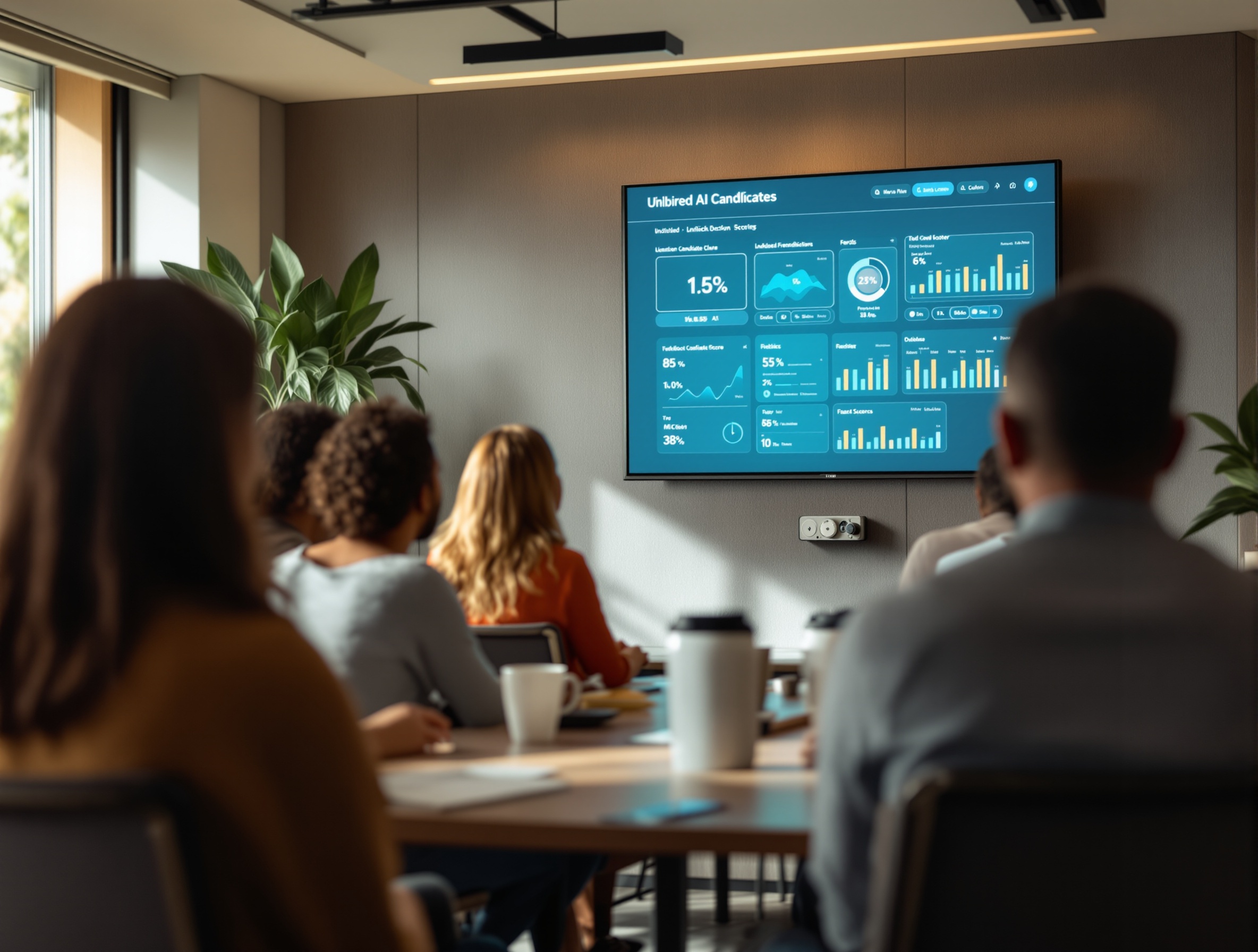 Diverse candidates and AI-driven scorecards in an interview setting