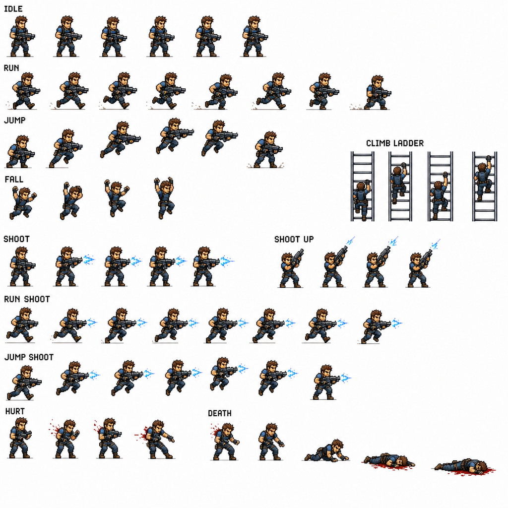 Soldier Sprite Sheet