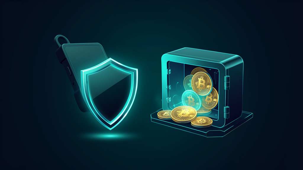 Hardware wallet protecting crypto assets with a digital shield