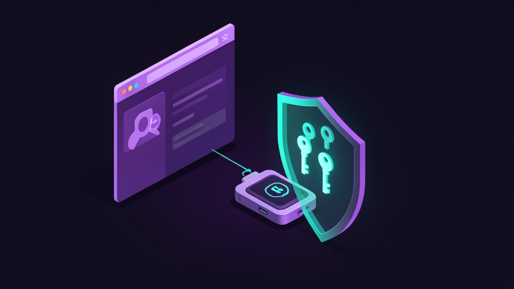 Illustration of Phantom Wallet connected to a hardware wallet for safer custody