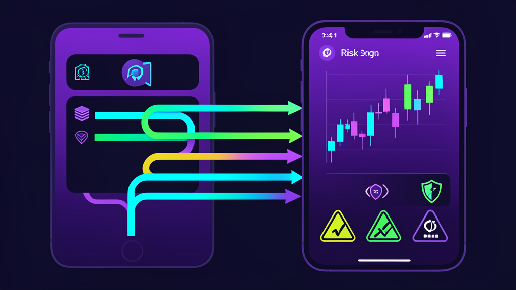 Illustration of Phantom Wallet trading tokens across chains and perpetual futures