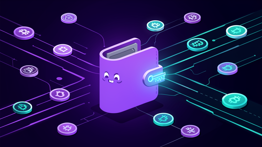 Beginner illustration of Phantom Wallet self-custody and crypto assets