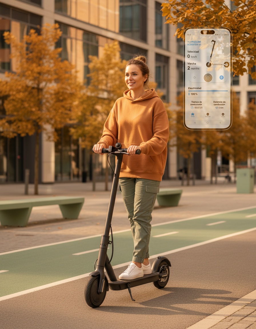 Innovador monopatín eléctrico V1 para movilidad urbana