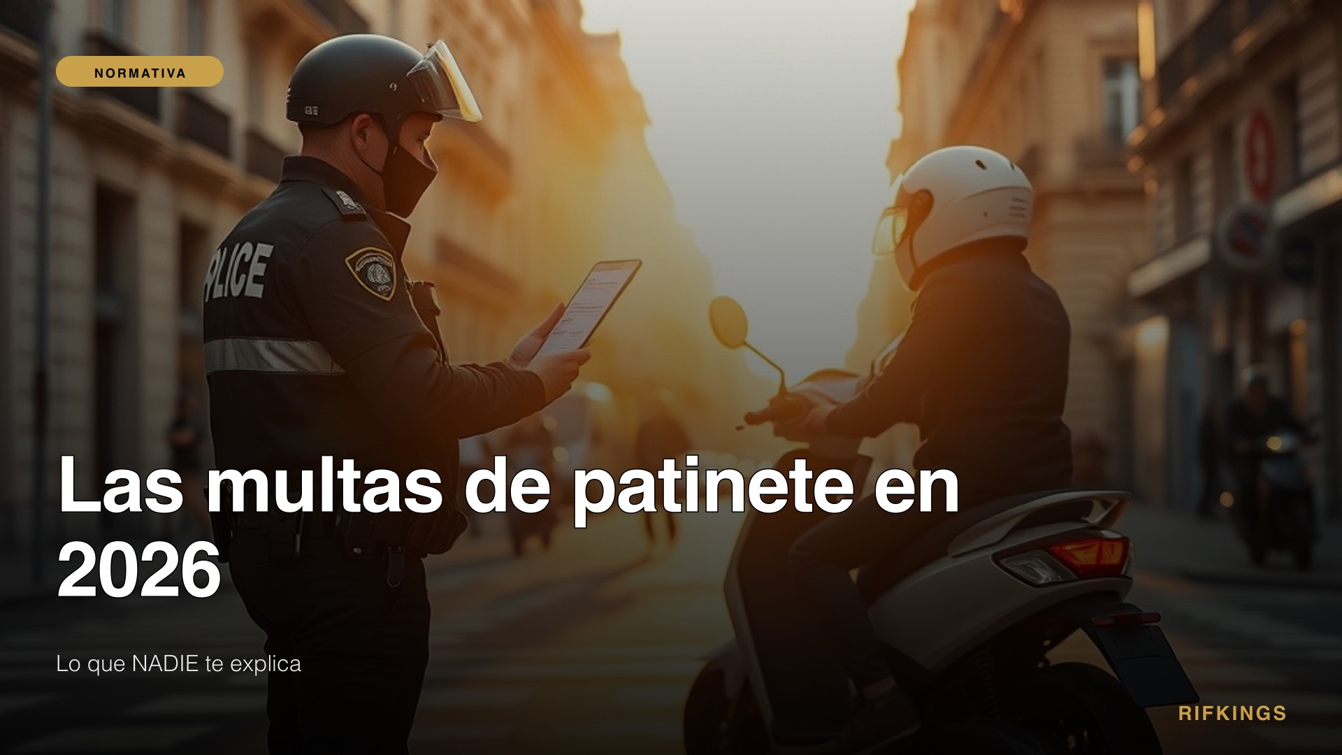 Las multas de patinete en 2026