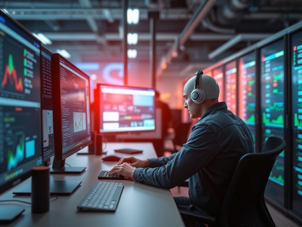 Illustration of AI tools streamlining tasks to save time and enhance productivity in the workplace