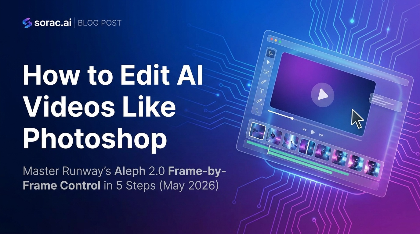 How to Edit AI Videos Like Photoshop: Master Runway's Aleph 2.0 Frame-by-Frame Control in 5 Steps (May 2026)