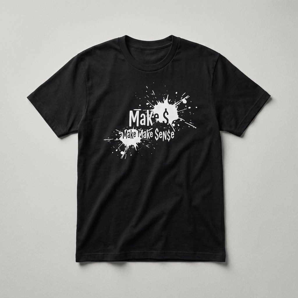 MSN Signature Black Tee