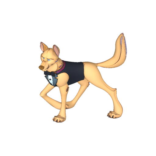dog tuxedo — free 3D model