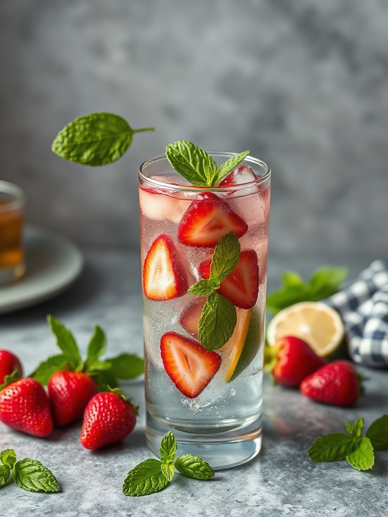recette mojito fraise preparation