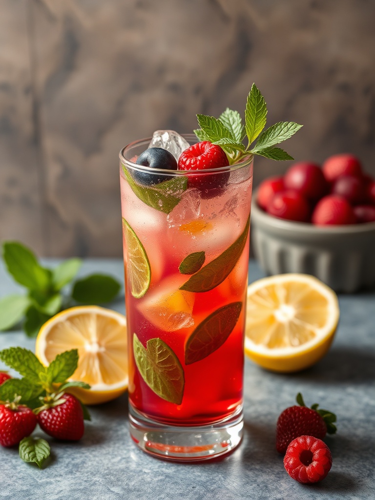 recette mojito fruits rouges ingredients
