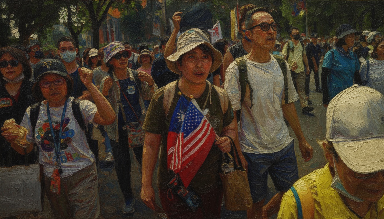 Thousands Rally in Taiwan for Increased Defense Spending