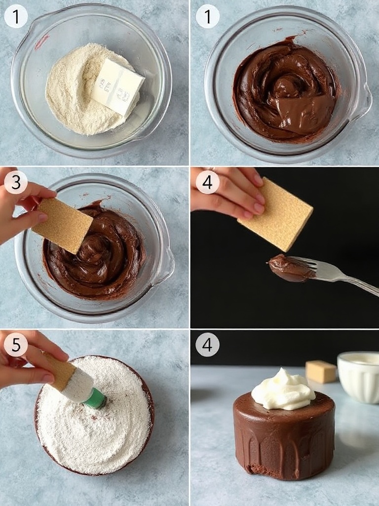 moelleux au chocolat preparation