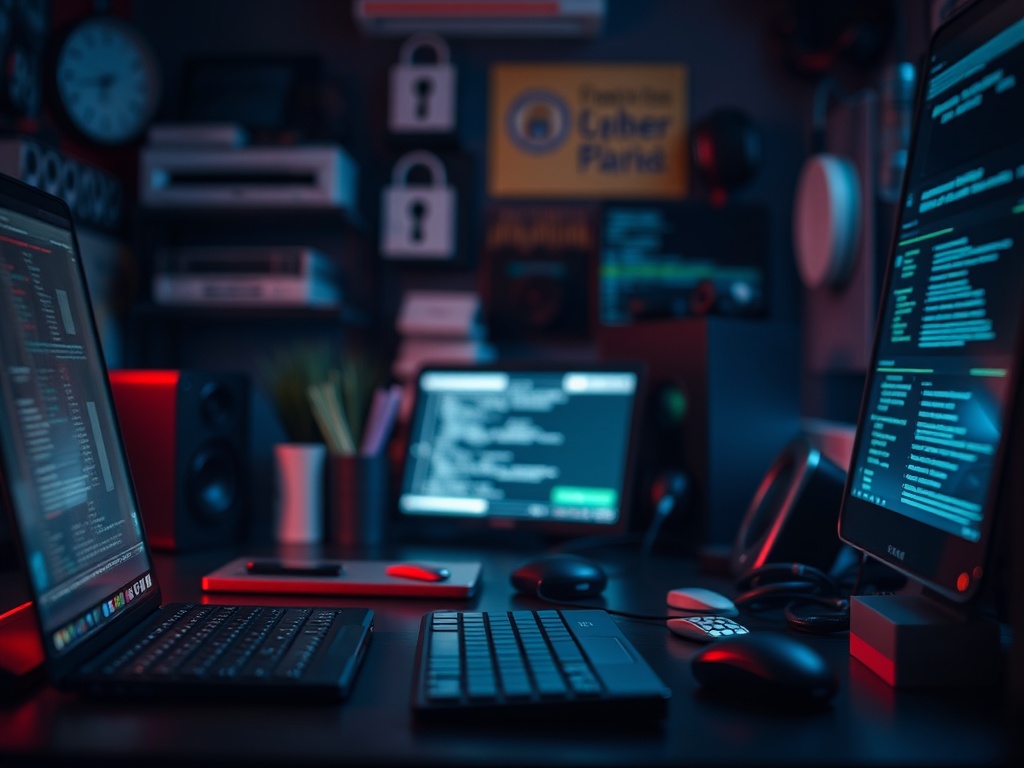 Illustration of digital data leaking from a computer, highlighting personal cybersecurity risks and information exposure