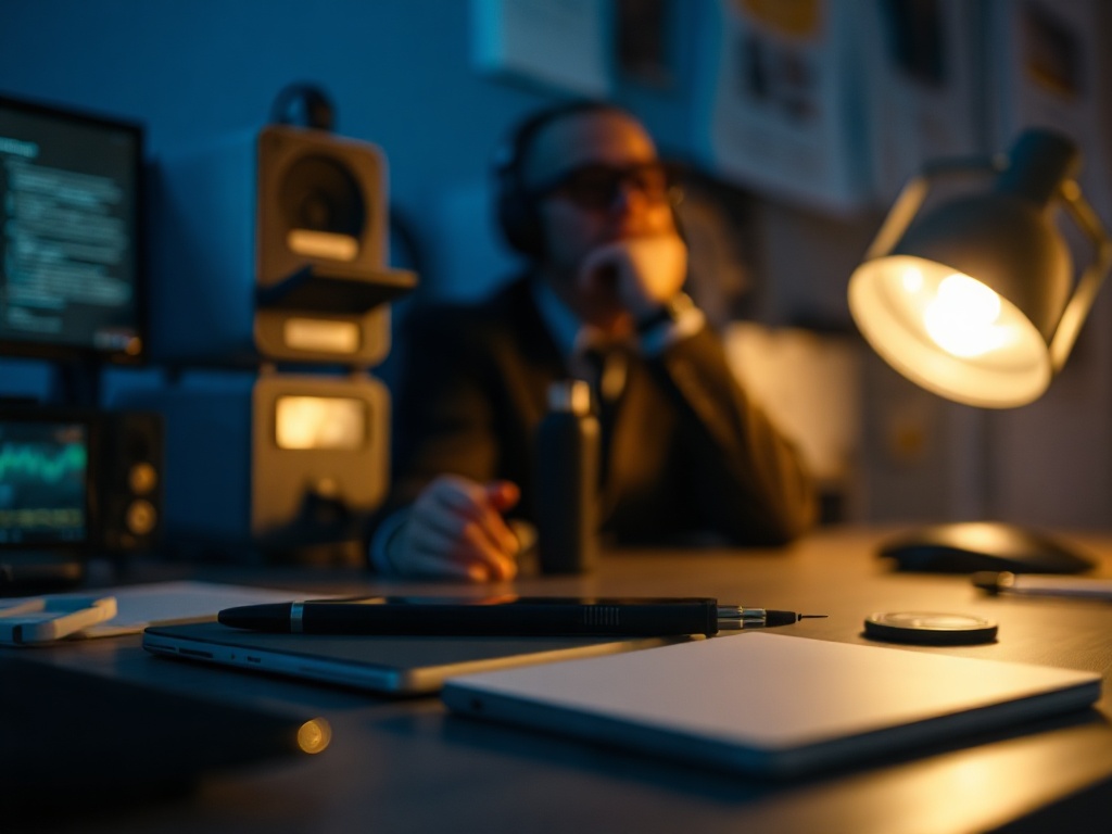 Illustration of a person protecting their online accounts to prevent cyber scams in personal cybersecurity.
