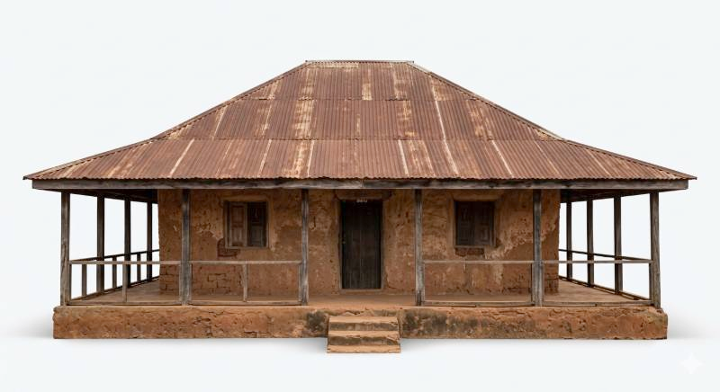 rustic house — free 3D model