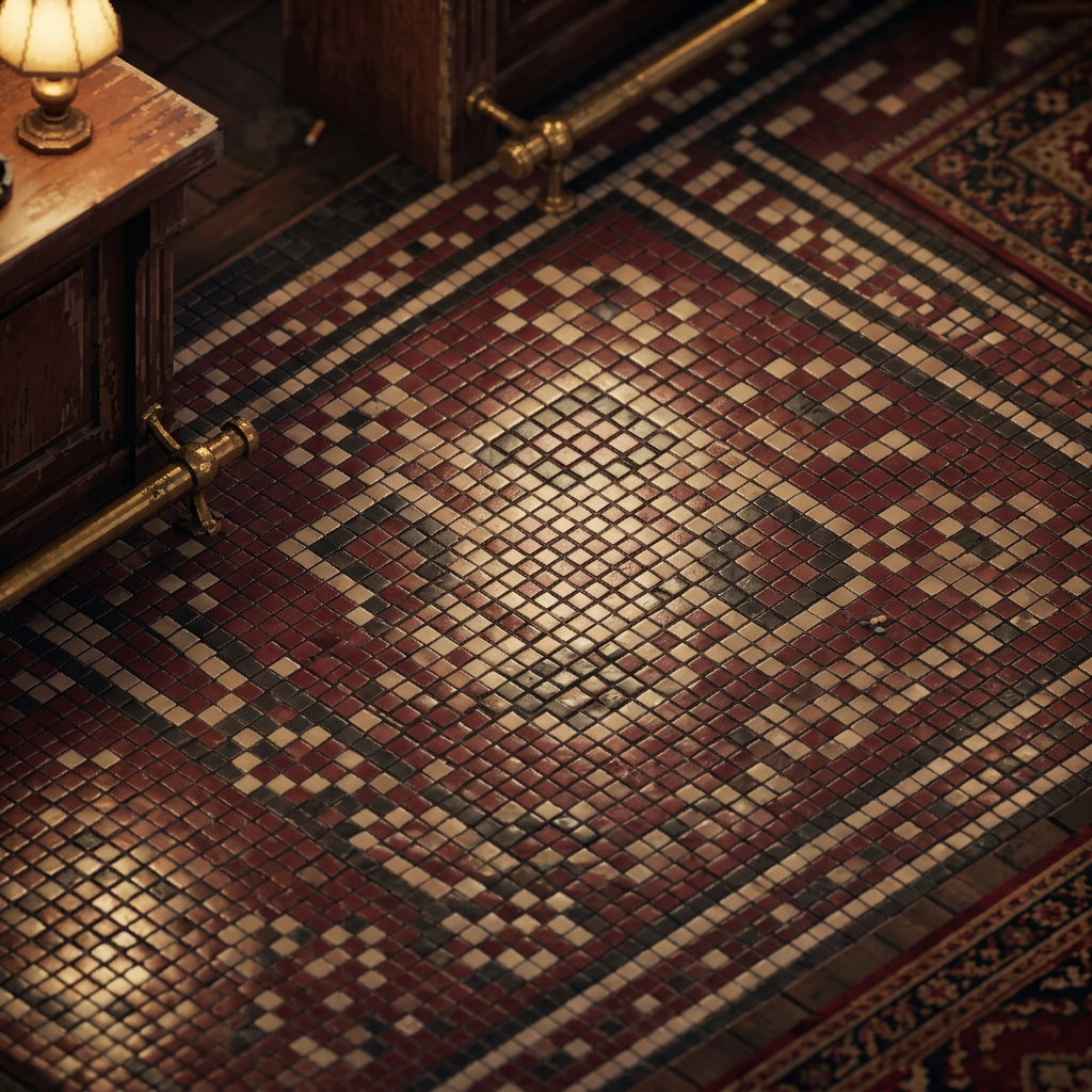 1940s speak easy floor tiles pixel
