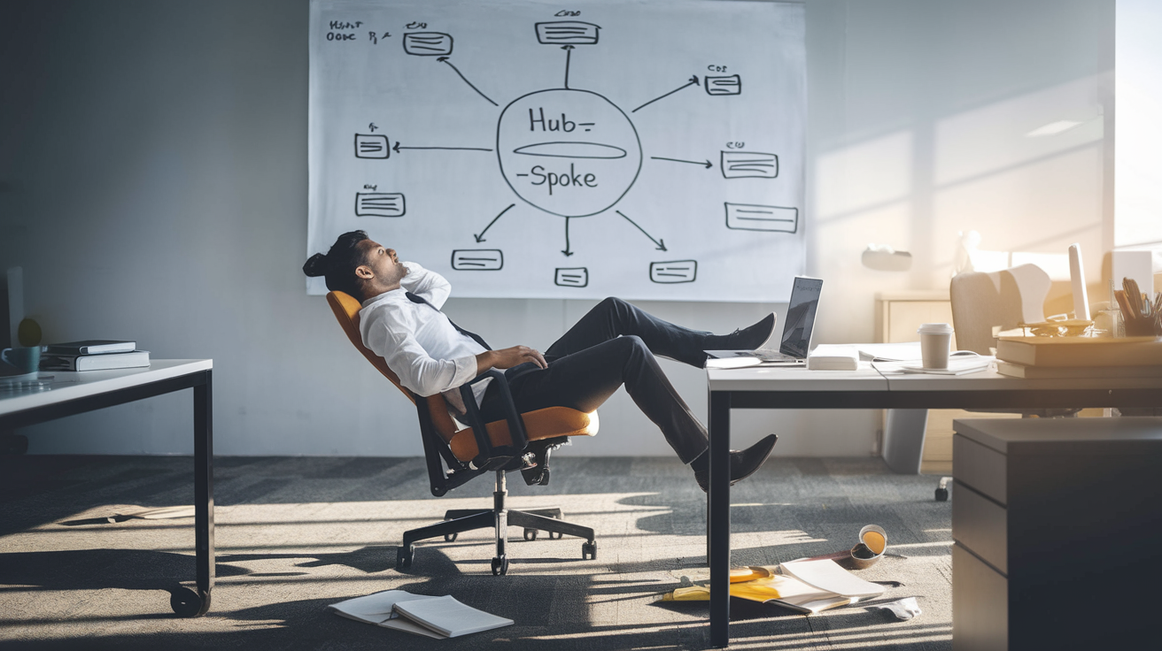 Hub-and-Spoke Has a Missing Layer: Why Context-First Architecture Is the Upgrade B2B SaaS Content Operations Actually Need