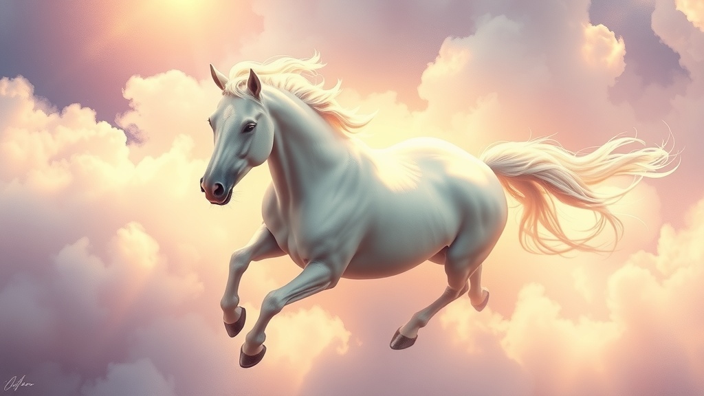 Sonhar com Cavalo Branco: Liberdade Divina Despertando
