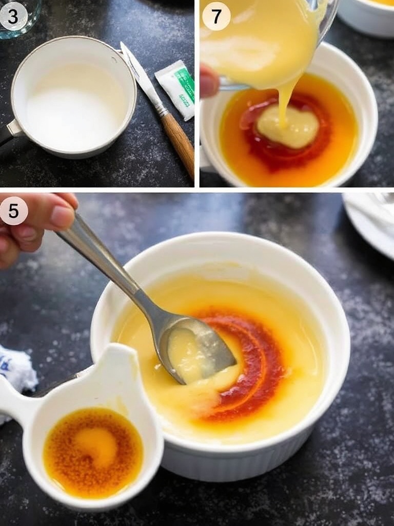 recette crème brûlée vanille preparation