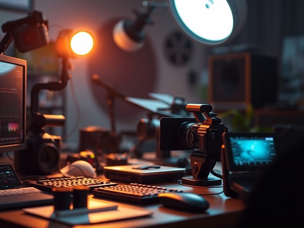 Illustration of three effective AI video production tools for content creators and marketers