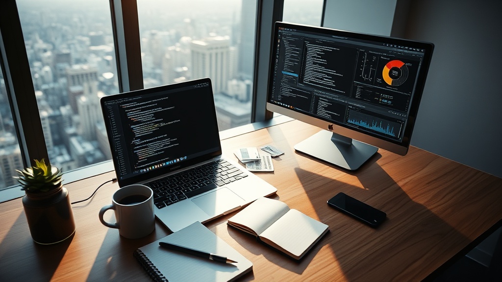 Futuristic AI SaaS platform interface with digital data visualization and coding elements for 2026 startup guide