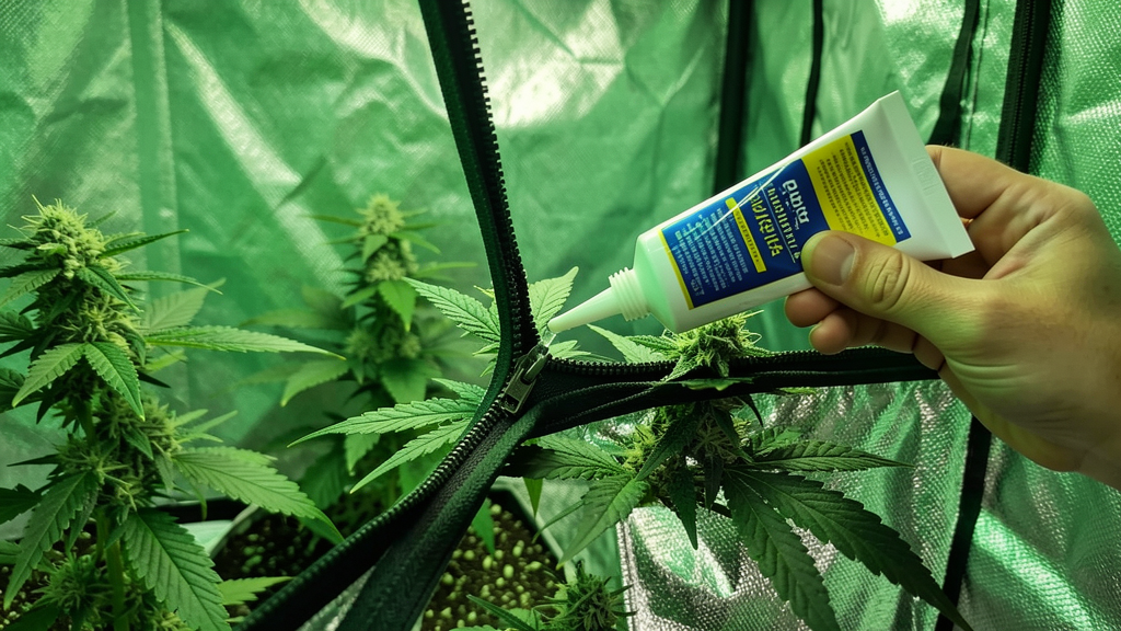Grow tent zipper maintenance