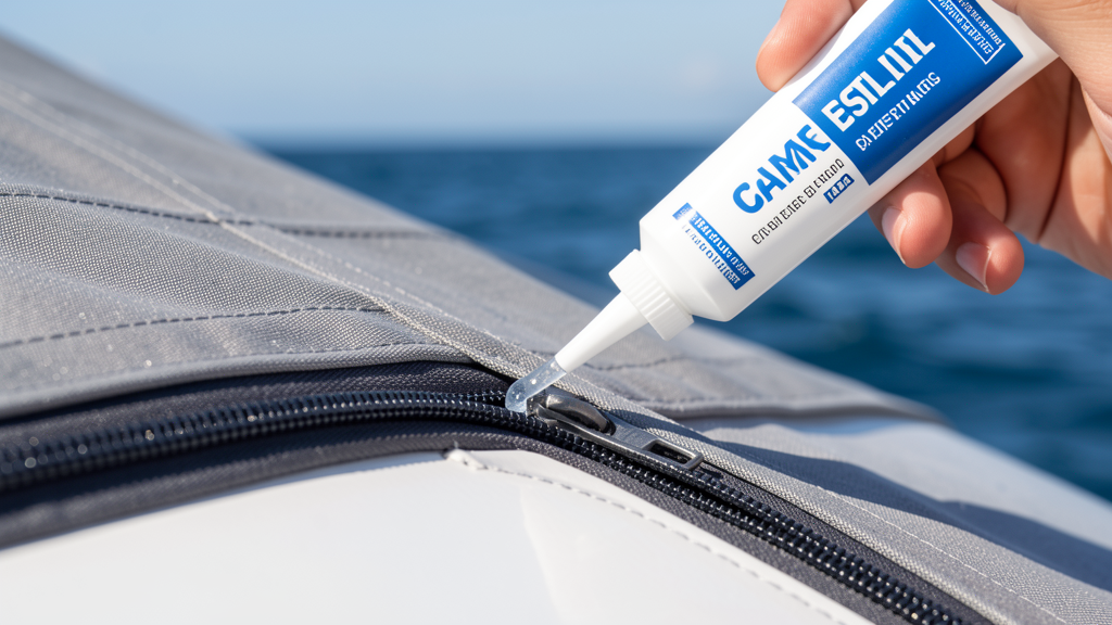 Marine zipper use on a boat