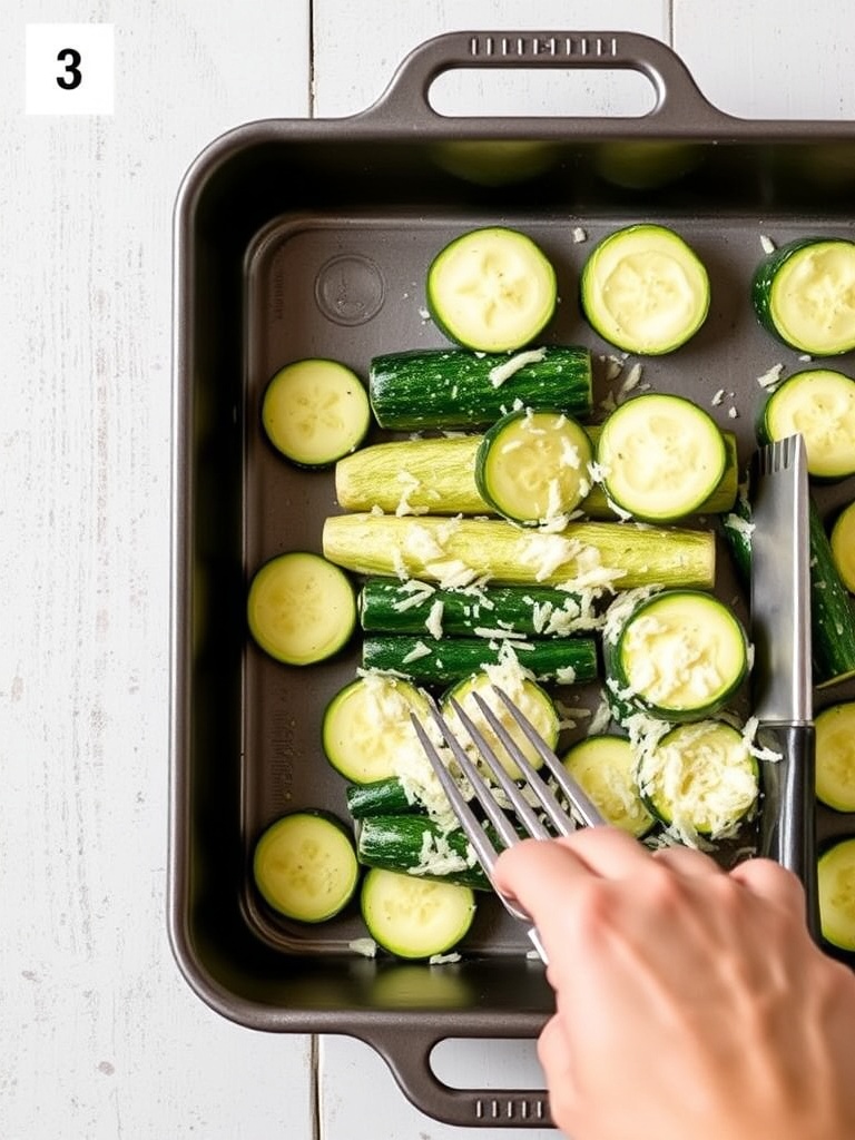 gratin de courgettes preparation