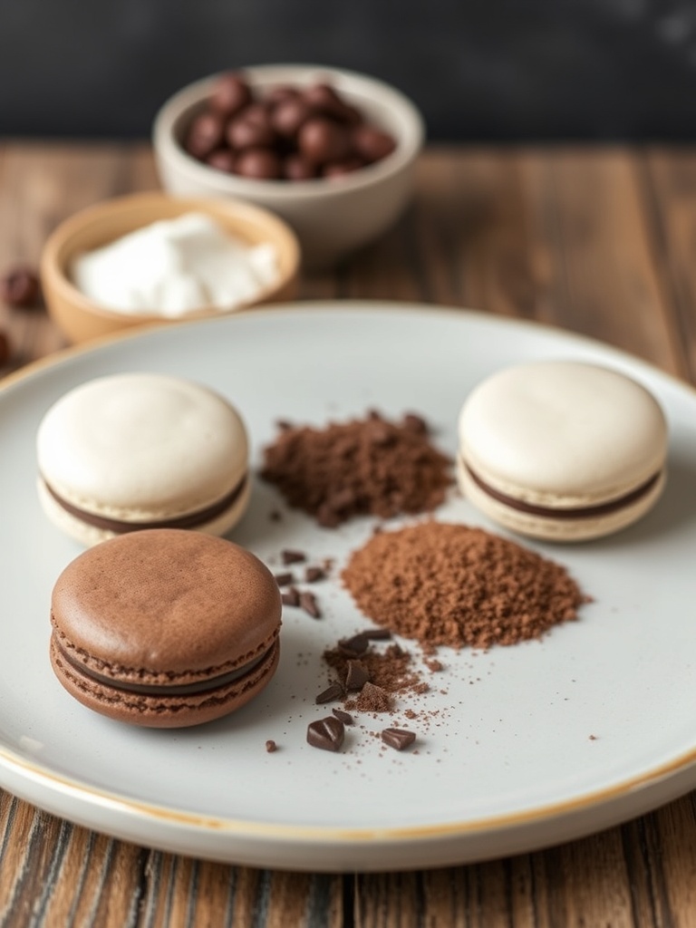 recette macarons chocolat ingredients