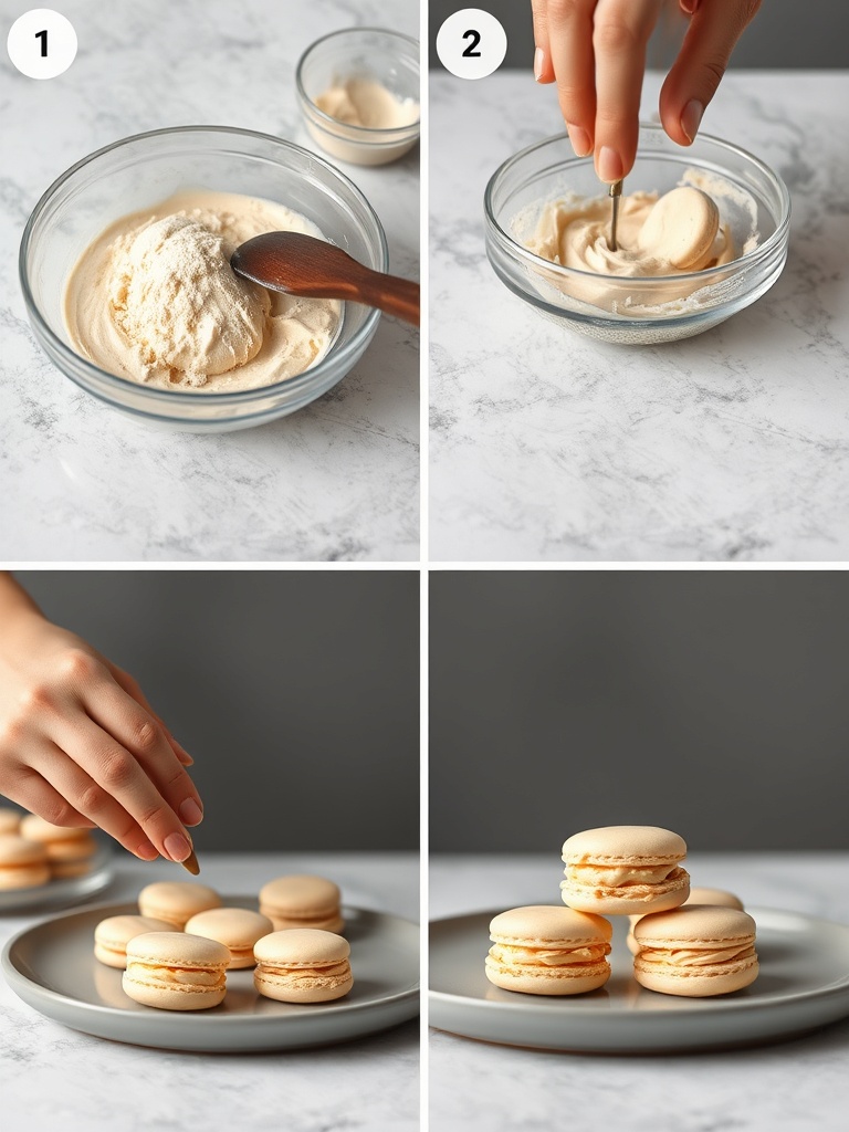 recette macarons français preparation